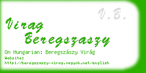 virag beregszaszy business card